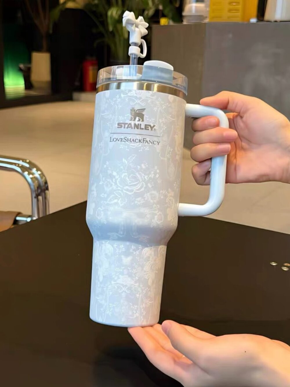 Stanley x LoveShackFancy 40 oz Limited Edition Quencher H2.0 with Orignal Box